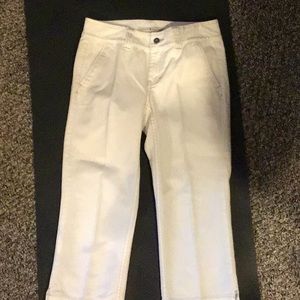 Tommy Hilfiger White Capri Size 4  great..Not see thru.
